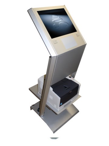 Modell K2 mit SW-Laserdrucker und RFID-Reader